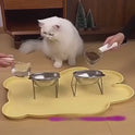 420ml Elevated Stainless Steel Cat Bowl – 15° Tilted Bowl with Stand