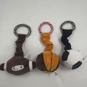 Interactive Squeaky Sports Ball Dog Toy | Football, Basketball & Rugby Plush Toy