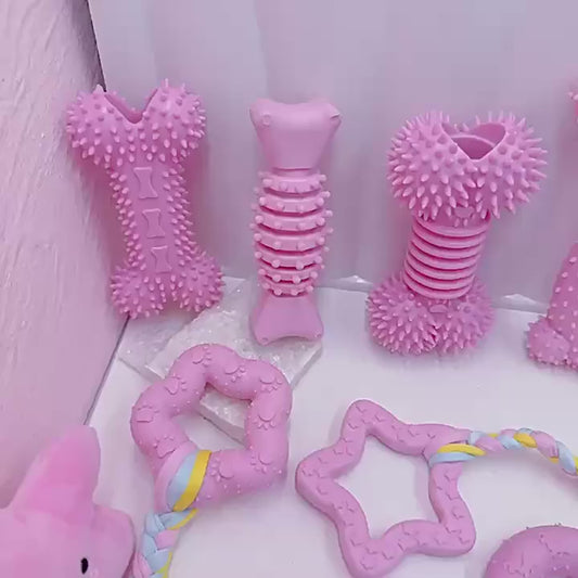 4-Piece Puppy Chew Toy Set for Small Dogs | Teething Toys