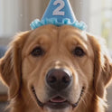 Pet Birthday Hat and Bib Set | Cute Cat & Dog Birthday Party Outfit