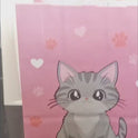 Cat Theme Gift Bags – Kraft Paper Party Favor Bags (6 Pieces)