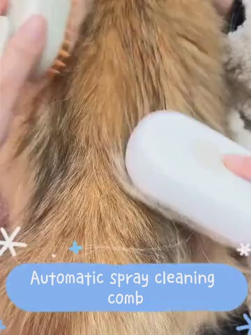 USB Rechargeable Pet Steam Massage Brush for Dogs & Cats