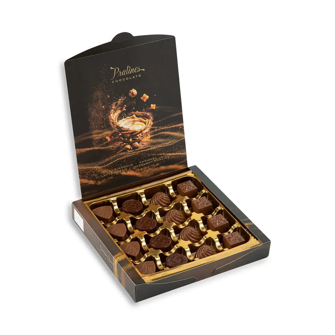 ELIT Golden Quartet Praline Chocolate Box (160g) - 16 pieces per box