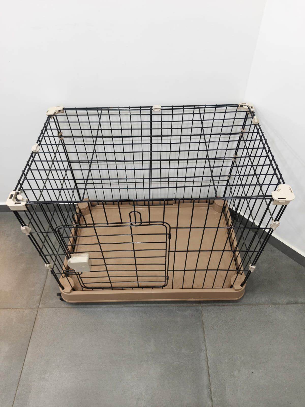 Foldable Metal Pet Playpen – Large Indoor Dog & Puppy Cage with Door