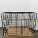 Foldable Metal Pet Playpen – Large Indoor Dog & Puppy Cage with Door