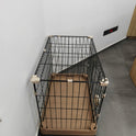 Foldable Metal Pet Playpen – Large Indoor Dog & Puppy Cage with Door
