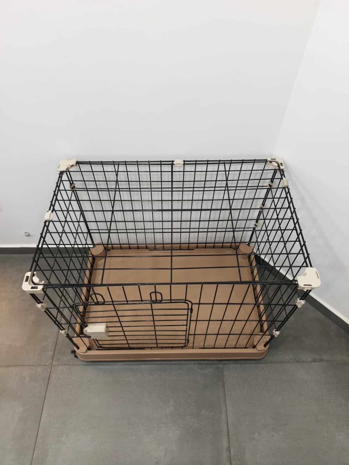 Foldable Metal Pet Playpen – Large Indoor Dog & Puppy Cage with Door