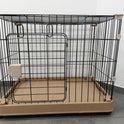 Foldable Metal Pet Playpen – Large Indoor Dog & Puppy Cage with Door