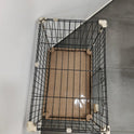 Foldable Metal Pet Playpen – Large Indoor Dog & Puppy Cage with Door