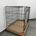 Foldable Metal Pet Playpen – Large Indoor Dog & Puppy Cage with Door