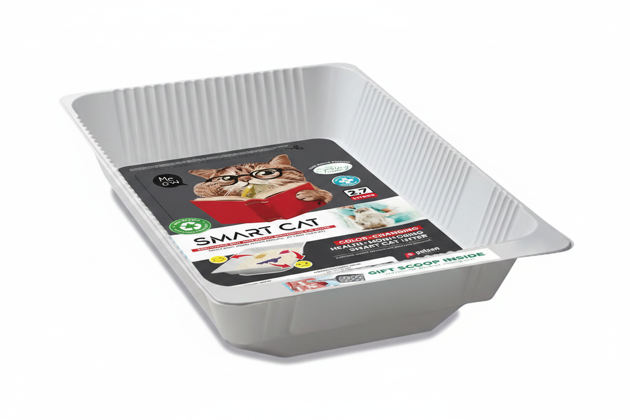 Smart Cat Tray - Single Side View