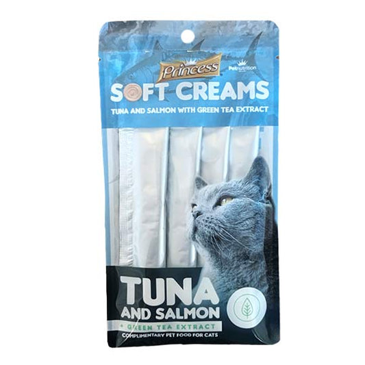 Princess Soft Cream Tuna Salmon Green Tea 84grs*48pcs
