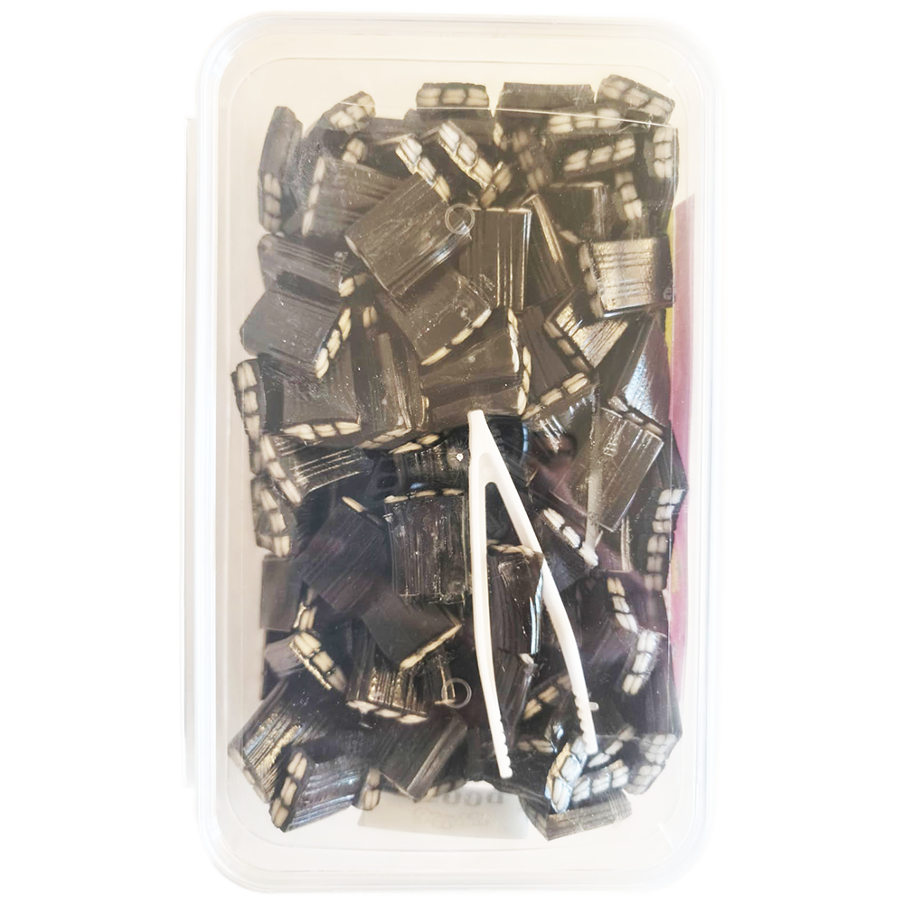 Jellopy Jellies: Black Licorice Filled Bites & Tubes - 1500g