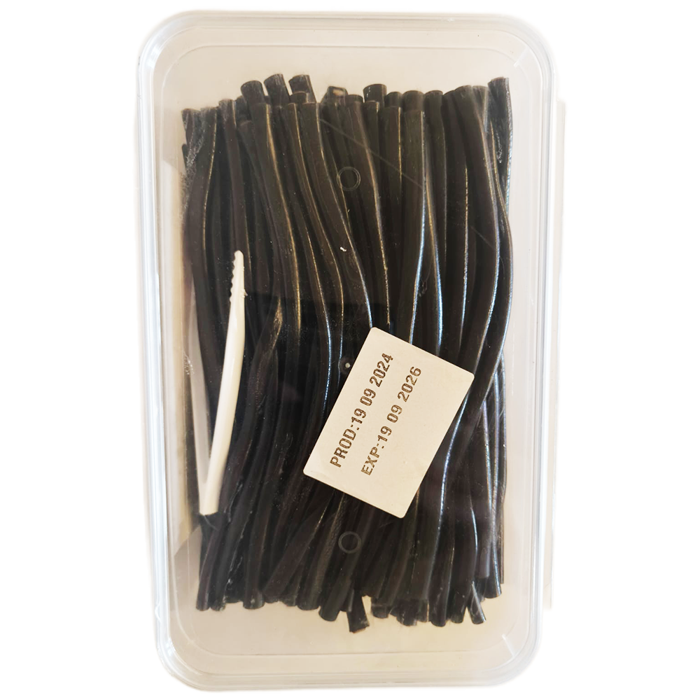 Jellopy Jellies: Black Licorice Filled Bites & Tubes - 1500g
