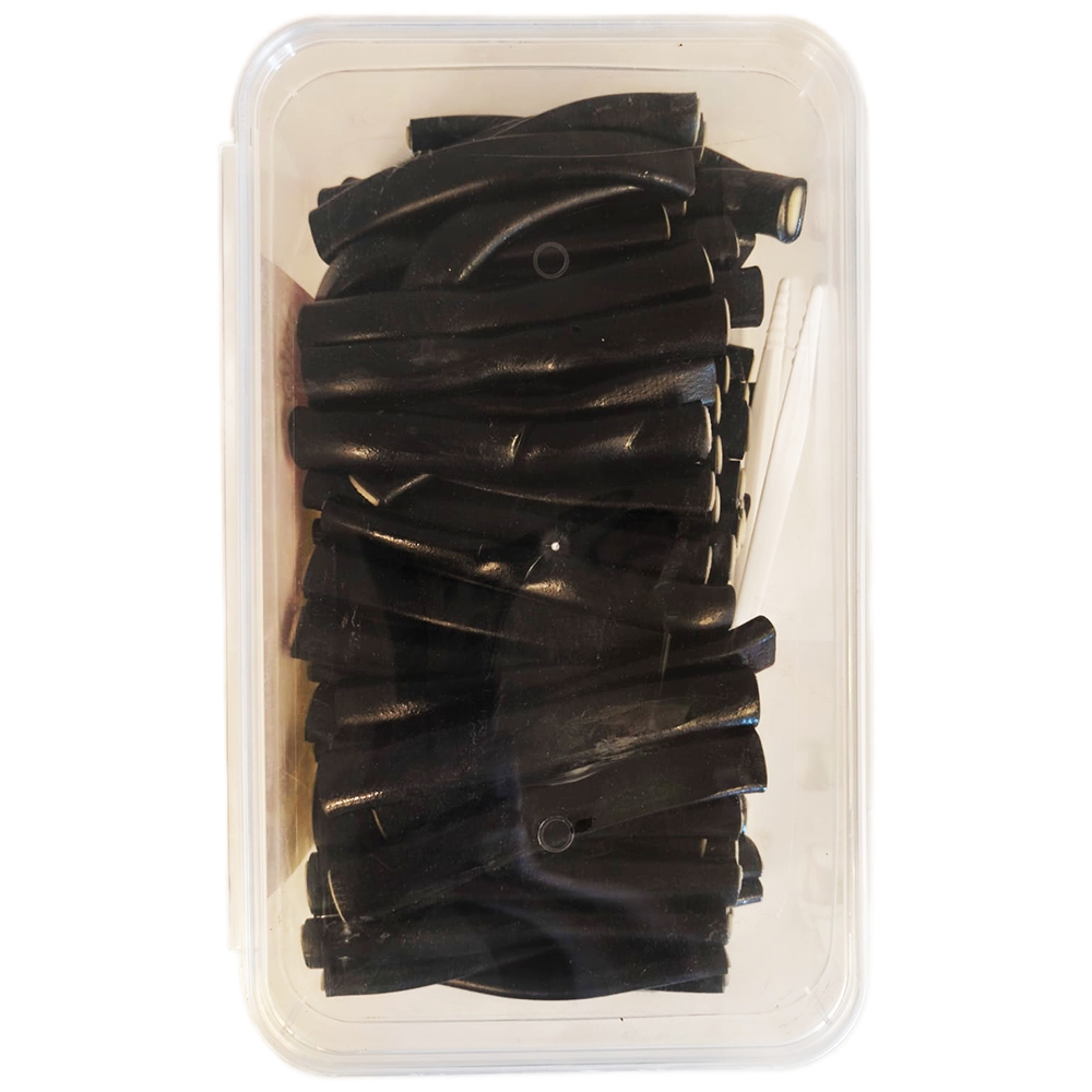 Jellopy Jellies: Black Licorice Filled Bites & Tubes - 1500g
