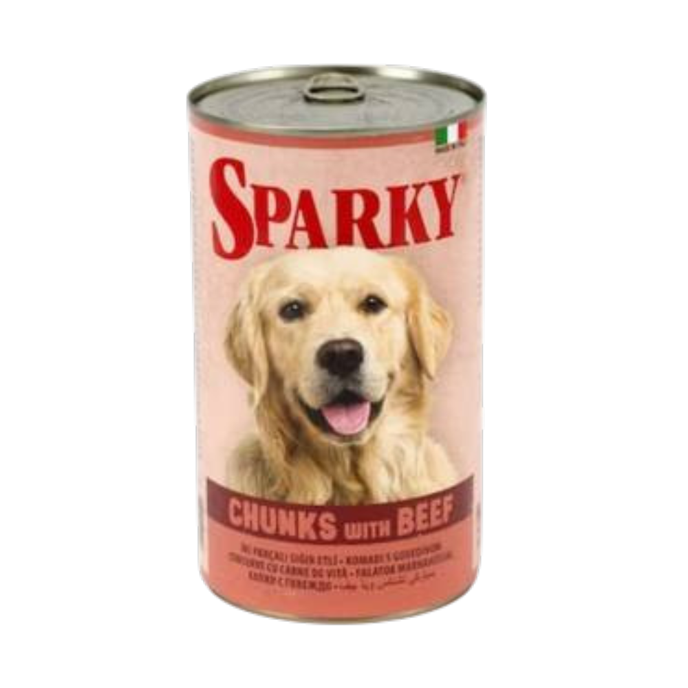 SPARKY Dog wet food Chunks for all breeds adult dogs