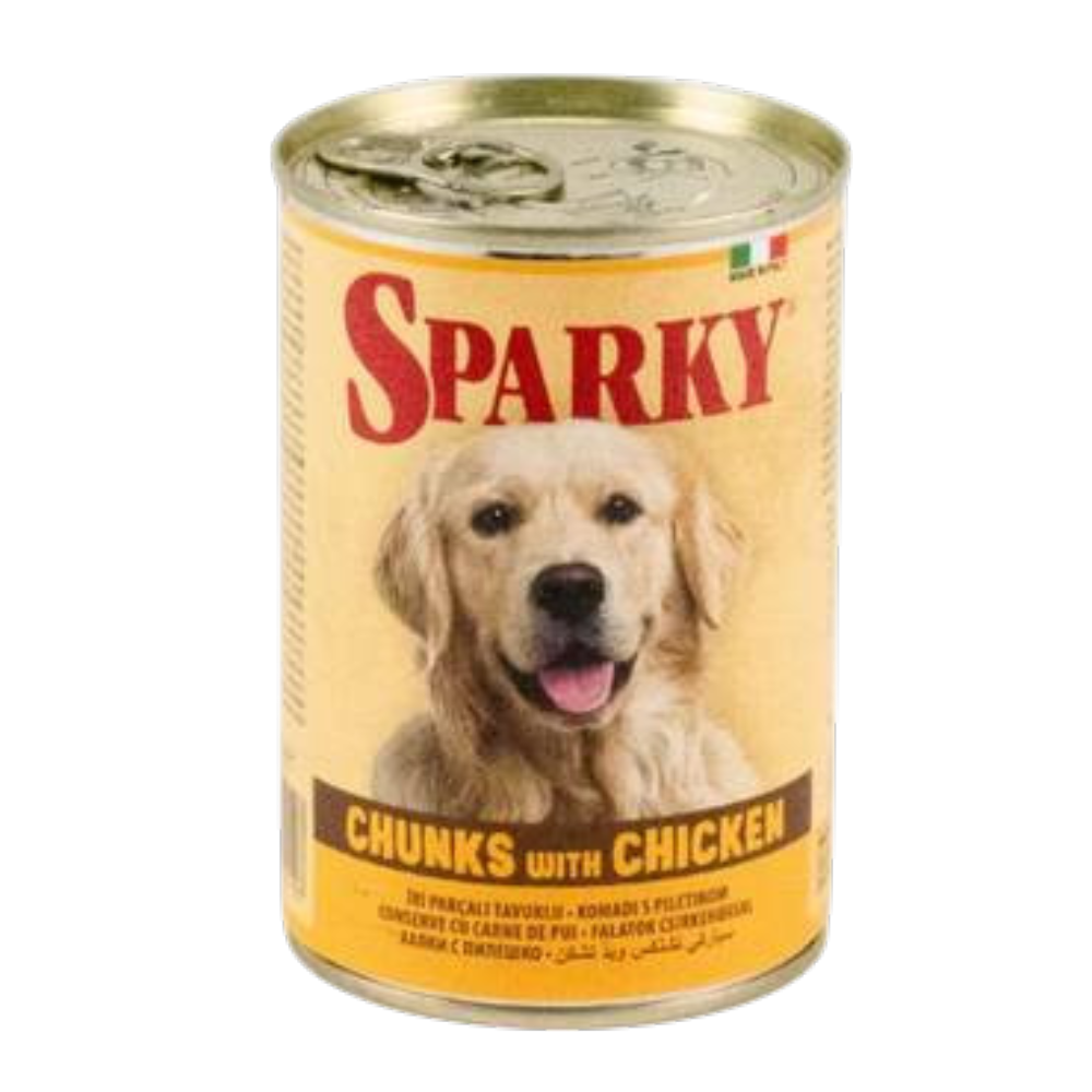 SPARKY Dog wet food Chunks for all breeds adult dogs