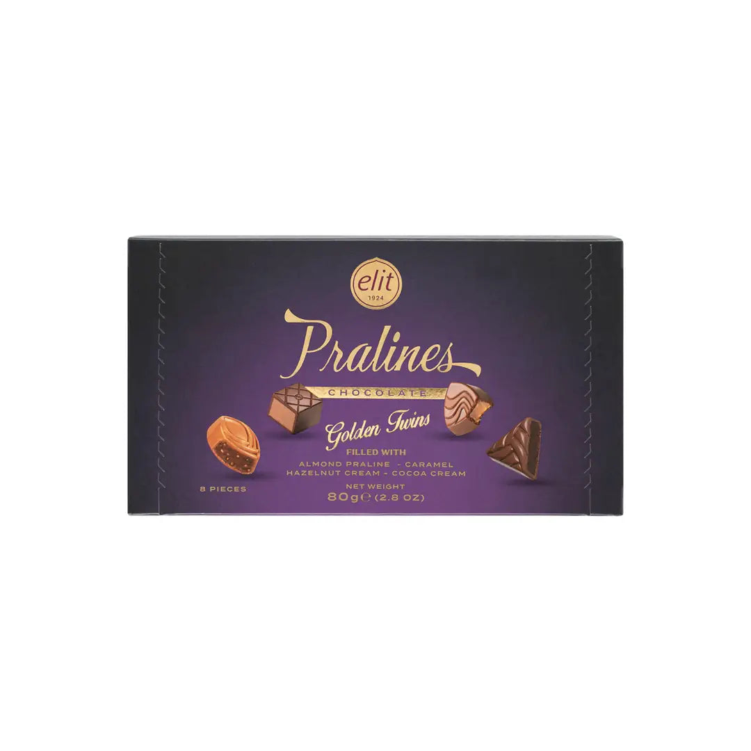 ELIT Golden Twins Praline Chocolate Box (80g) - 8 pieces per box