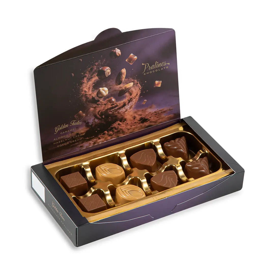 ELIT Golden Twins Praline Chocolate Box (80g) - 8 pieces per box