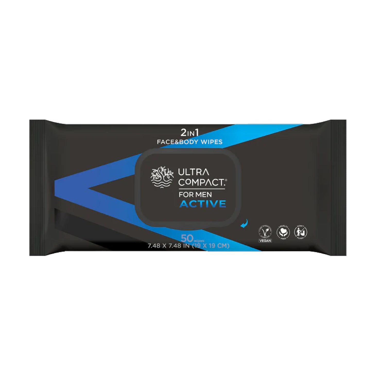 ULTRA COMPACT Active For Men 2in1 Wipes