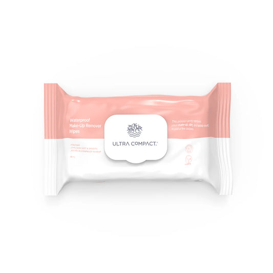 Ultra Compact Waterproof Make up Cleanser wipes - 40 Sheets