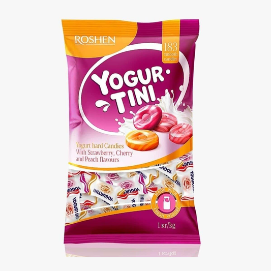 ROSHEN Yogurtini caramel candies with yogurt flavors (1kg)